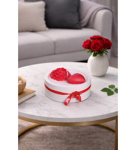 Sevgililer Günü Tasarımlı Kokulu Mum