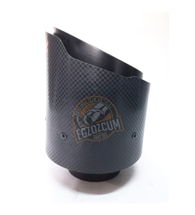 100 mm. Tekli siyah Akrapovic egzoz ucu eksoz 1 adet  -- EGZOZCUM --