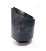 100 mm. Tekli siyah Akrapovic egzoz ucu eksoz 1 adet  -- EGZOZCUM --
