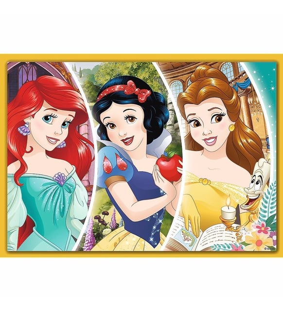 Disney Princess (Prenses) 4 lü Puzzle/Yapboz (35+48+54+70 Parça)