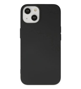 Apple iPhone 14 Uyumlu Kılıf Nano içi Kadife Silikon - Siyah