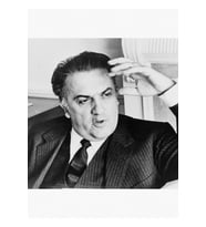 Federico Fellini Tablo Ahşap Poster Dekoratif