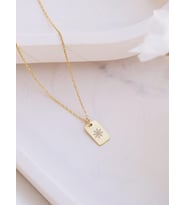 Kişiye Özel 925 Ayar Gümüş Minimalist Örümcek Ağı Model Kolye (Gold)