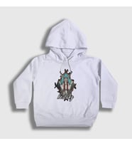 Presmono Unisex Çocuk Beyaz Nature Heilung Kapüşonlu Sweatshirt 408959tt (Beyaz)