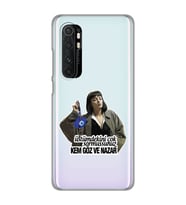 Xiaomi Mi Note 10 LITE Uyumlu Kem Göz ve Nazar Tasarımlı Şeffaf Telefon Kılıfı