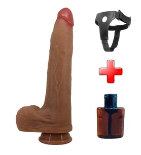 Odins Shop Belden Bağlamalı 28 cm Gerçekçi Uzun Dildo - Adley