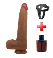 Odins Shop Belden Bağlamalı 28 cm Gerçekçi Uzun Dildo - Adley