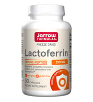 Lactoferrin, Freeze-dried, 250 mg, 30 capsules
