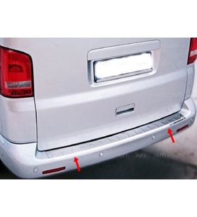 VW T5 Transporter-Caravelle-Multivan Krom Arka Tampon Eşiği 2003-2015 PASLANMAZ ÇELİK