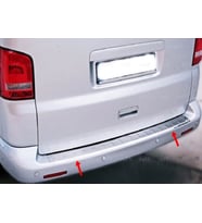 VW T5 Transporter-Caravelle-Multivan Krom Arka Tampon Eşiği 2003-2015 PASLANMAZ ÇELİK