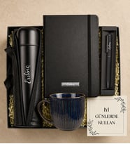 Kişiye Özel Termos Kupa Defter Kalem Hediye Seti