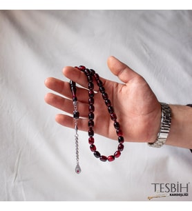 Faris İşçilikli Kapsül Model Sıkma Kehribar Tesbih