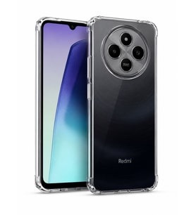 Logis Xiaomi Redmi 14C Uyumlu Şeffaf Silikon Kılıf Kamera Korumalı Darbe Emici İnce Esnek TPU Tele