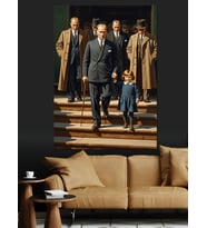 Mustafa Kemal Atatürk Dekoratif Kanvas - Mdf Ahşap Tablo