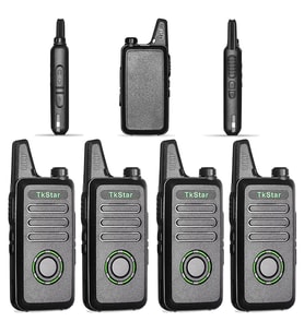 4 Adet Baofeng Telsiz Tkstar Redline Wln C1 Plus Baofeng Type-C Şarjlı Pmr 446 Türkçe Konuşan LCD Göstergeli El Telsizi