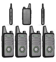 4 Adet Baofeng Telsiz Tkstar Redline Wln C1 Plus Baofeng Type-C Şarjlı Pmr 446 Türkçe Konuşan LCD Göstergeli El Telsizi