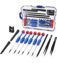 WORKPRO WP200531 12 Parça CR-V Elektronikçi Hassas Profesyonel Onarım Seti