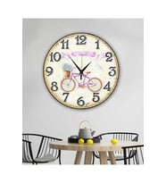 bilge Tasarım RETRO Duvar Saati 35 x 35 CM (Karışık)