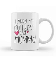 Happy 1st Mother s Day New Mommy First 2020 Kupa Bardak Porselen