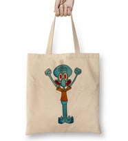 Excited Squidward Bez Çanta Uzun Saplı