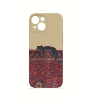 iPhone 13 Vorian İnce Kamera Korumalı Mika Kılıf Persian Cat Lounge