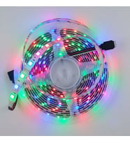 Silikonlu Dış Mekan İç Mekan RGB Şerit Led Aydınlatma 5 Metre 60 Led Çok Renkli RGB