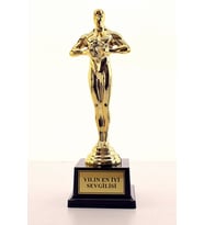 Yılın En İyi Sevgilisi Oscarı Ödülü Hediye Büyük Boy