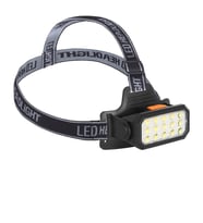 Periboia Şarjlı 15 LED Kafa Lambası Sarı ve Beyaz Işık Çok Modlu Güçlü Aydınlatma WT-652