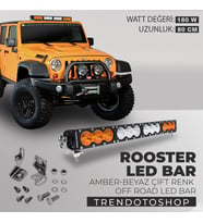 180W 80 cm Amber-Beyaz 3 Modlu Baja Style Rooster Off Road Led Bar