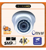 ULTRAHD 5MP 4K 2880*1616 P Sesli Mikrofonlu Poeli İç Mekan Güvenlik Kamerası - Dome Kamera - Ip Kamera