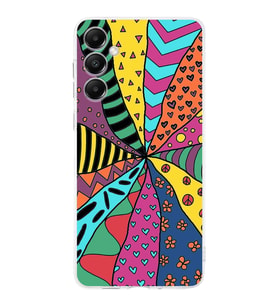 PrintiFy Samsung Galaxy A05S ile Uyumlu Retro Color 4  Kamera Korumalı Şeffaf  Kılıf
