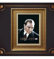 ÖZEL SERİ ALTIN VARAKLI ATATÜRK TABLO S1033