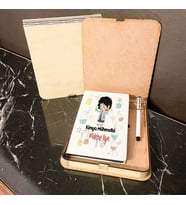 Kimya Mühendisine Hediye Ahşap Kutulu Defter Kalem Set