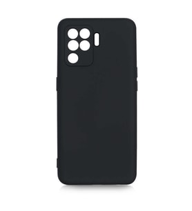 Oppo Reno 5 Lite Kılıf Özel Orijinal Lansman Serisi, İçi Kadife, Pürüzsüz Yumuşak ve Mat TPU Silikon (Siyah)