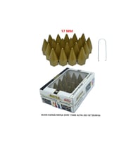 Bijon Kapağı Sivri 17 Mm Altın 20 Li Set