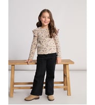 LCW Kids Siyah Beli Ayarlanabilir Kız Çocuk Jean Pantolon
