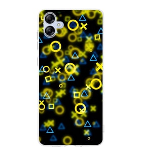 Samsung Galaxy A04e  Kamera korumalı Kapak Semboller Tasarımlı  Şeffaf Kılıf