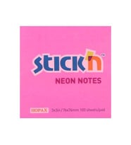 Gıpta Stickn Neon Pembe 76X76 100 Yaprak Not Kağıdı