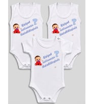 3'lü Anne Baba Temalı Bebek Body Zıbın Baskı Çeşitleri