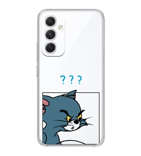 Samsung Galaxy A15 Uyumlu Tom ve Jerry Tasarımlı Şeffaf Telefon Kılıfı