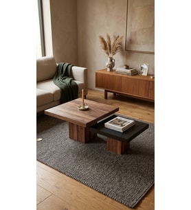 Most Marmoris Meşe Aytaşı %100 Mdf Orta Sehpa Set (EVİNİZE TESLİM)