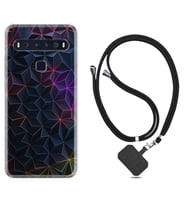 TCL 10L 10 Plus 10SE 20E 20SE 30 L7 Kılıf Boyun Askılı Silikon Renkli Prizmalar 1783