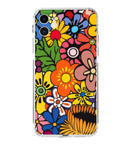 PrintiFy iPhone 11 ile Uyumlu Retro Color 2  Kamera Korumalı Şeffaf  Kılıf