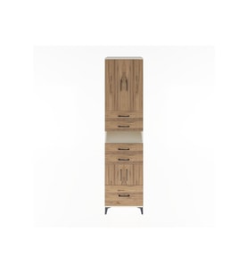Hyperion Dolap 4 Raflı 5 Çekmeceli 4 Kapaklı 60x44x243 Aytaşı-Çam