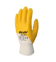 Nitril Eldiven 12 Çift (Sarı-Beyaz)