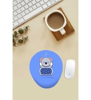 Uyuyan Yavru Koala Desenli Bilek Destekli Mouse Pad