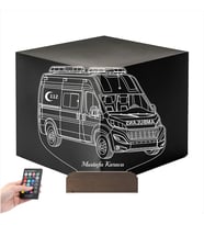 Luvivia Ambulans Paramedik Hediye Kişiye Özel 3D Lamba - Masa Gece Lambası