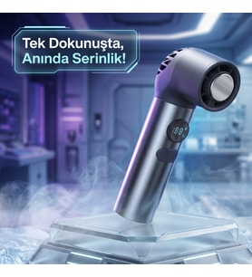Turbo Motorlu Cep Vantilatörü, Soğutucu Plakalı Portatif El Kliması