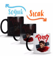 Berserk Guts Puck Sihirli Kupa Bardak Porselen