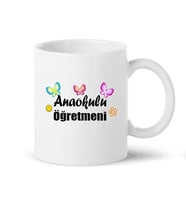 Anaokulu Öğretmeni Baskılı Porselen Kupa Bardağı Kupa Bardak